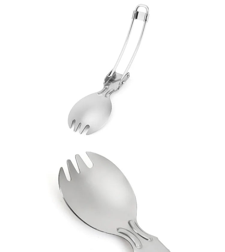 Folding Spork - Lightweight Stainless Steel