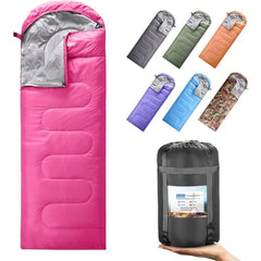 Oeariblen All-Season Camping Sleeping Bag for Adults & Kids, Portable, Waterproof, 87