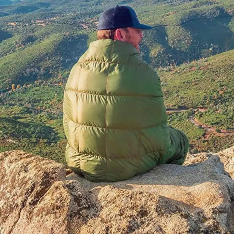 Soft Lightweight Down Camping Blanket Waterproof for Cold Weather Travel and Hiking Packable Outdoor Comfort
