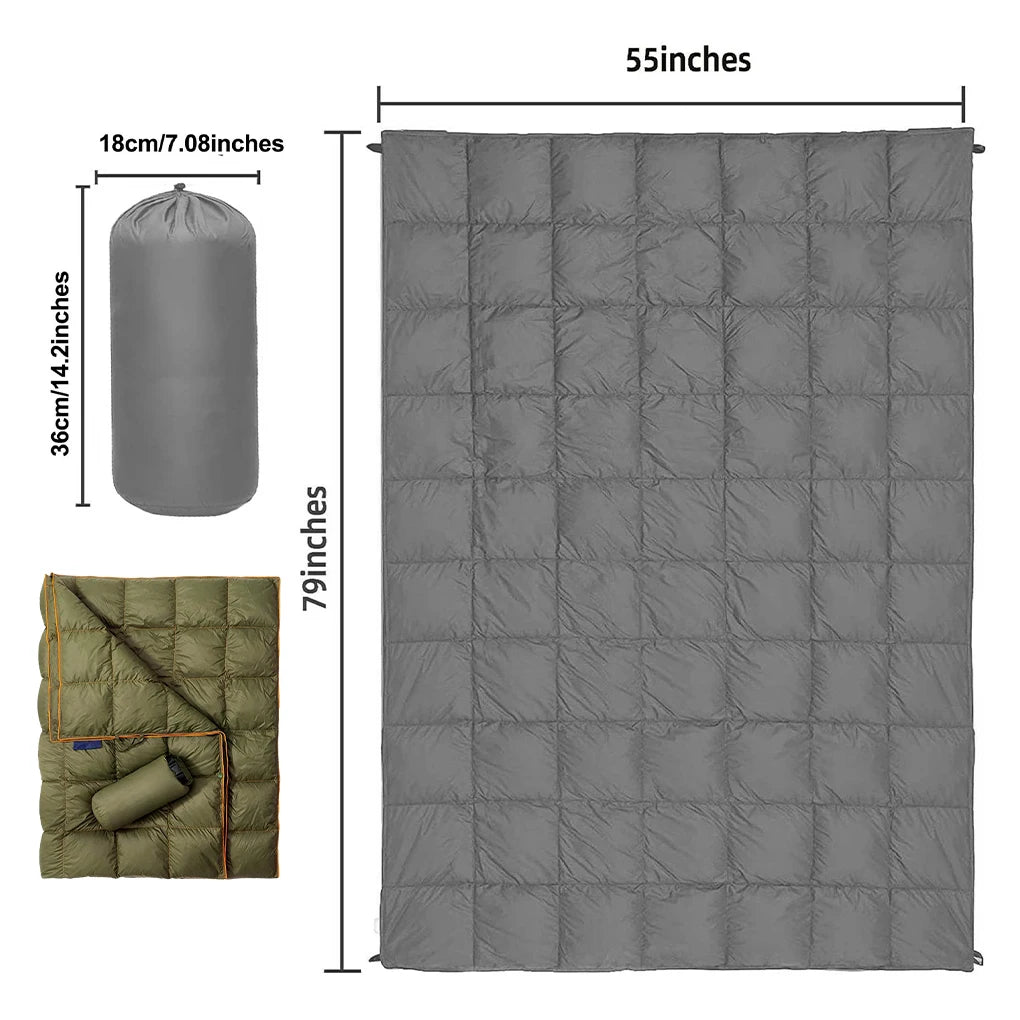 Portable Camping Blanket - Warm and Waterproof Travel Quilt