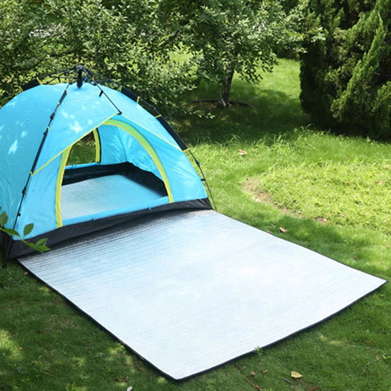 tent the foil Waterproof Camping Ground Mat | Double-Sided Aluminum Foil | 59.06" x 78.74"