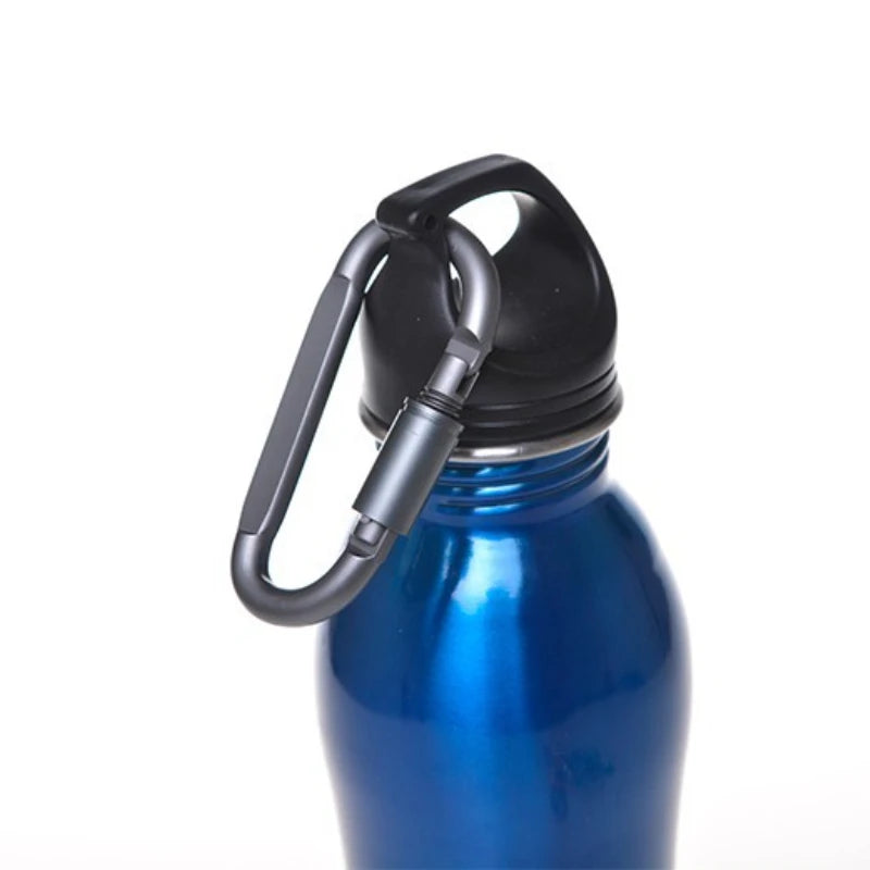 Tactical Steel D-Shape Carabiner Keychain Clip - Durable Multi-Use Hook for Outdoor Camping Gear, 80mm