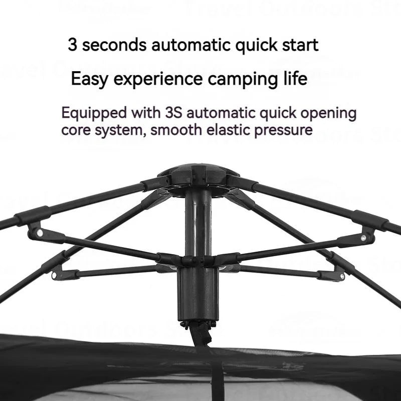 Black Dog Camping Ground Mat | Waterproof Floor Cloth for 3-4