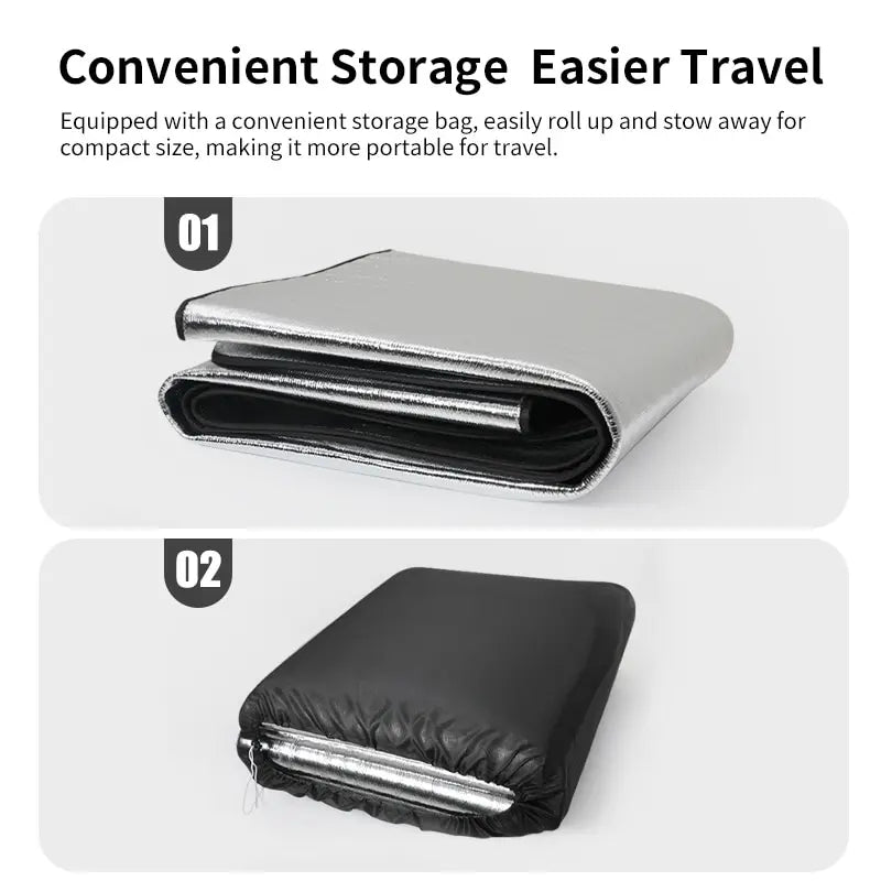 ComfortPlus Waterproof Beach Mat with Thickened Pearl Cotton and Storage Bag - 78.75" x 59.06"