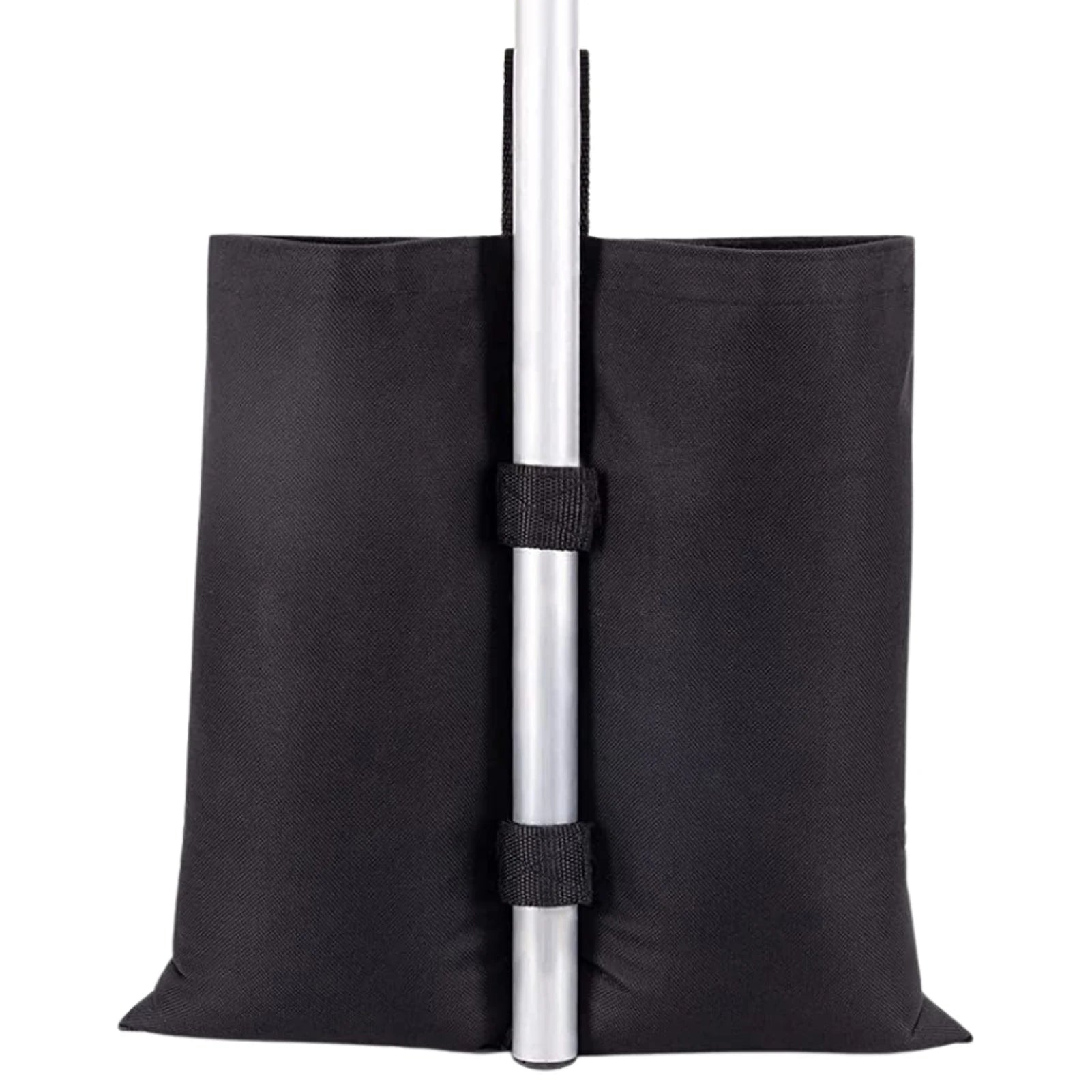 Heavy-Duty Portable Sandbag Weights for Tent Canopy and Patio Umbrella - 1680D Oxford, Black, Set of 4