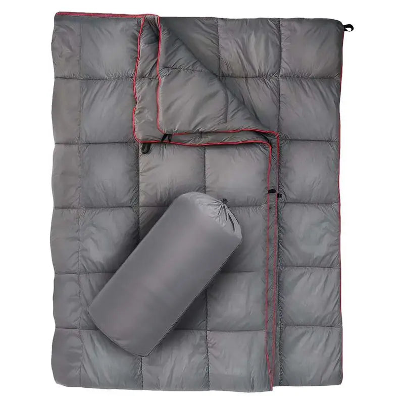 Soft Lightweight Down Camping Blanket Waterproof for Cold Weather Travel and Hiking Packable Outdoor Comfort