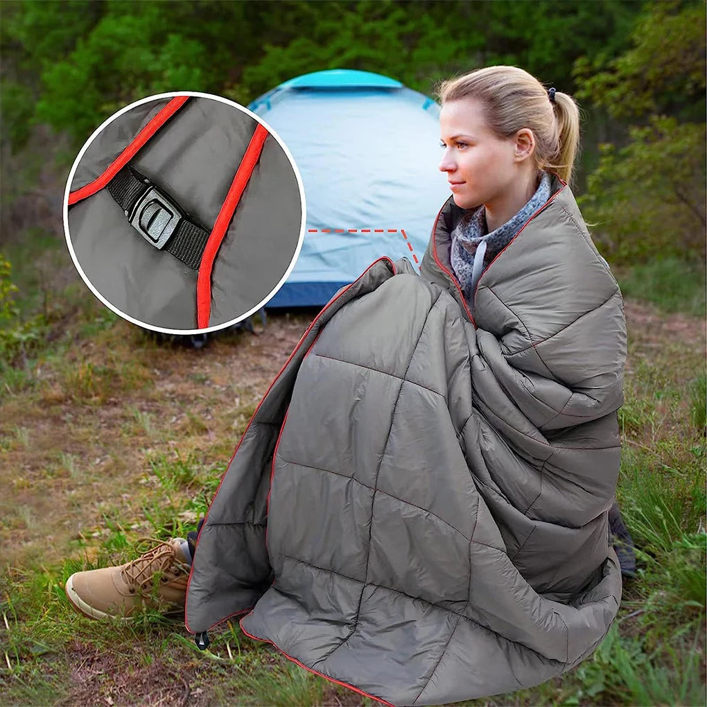 Portable Camping Blanket - Warm and Waterproof Travel Quilt