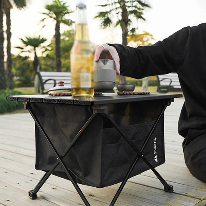 Portable Folding Camping Table with Storage Bag, 600D Oxford Cloth, Small and Large Sizes