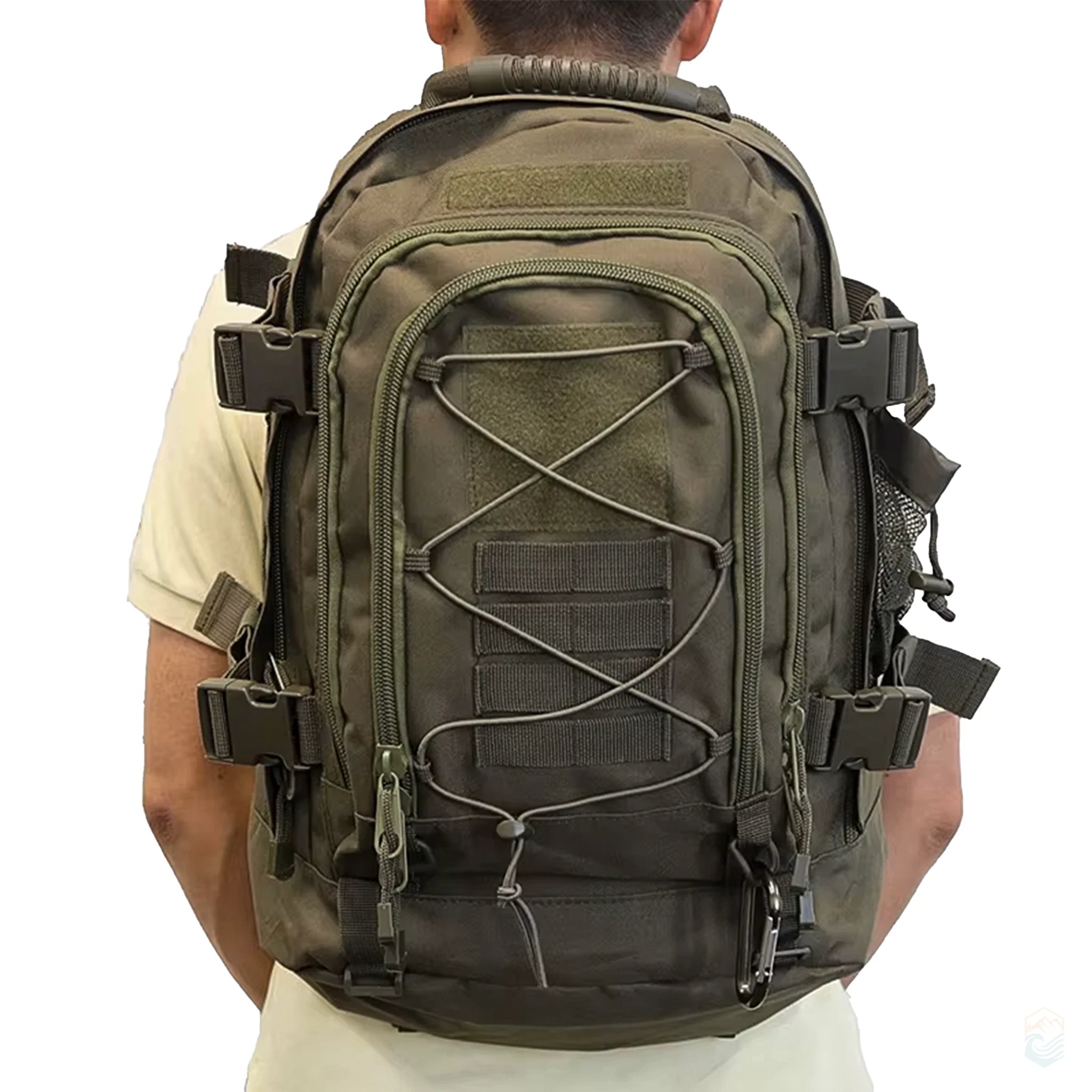 LQArmy 65L MOLLE Tactical Backpack Large Capacity Military Hiking Rucksack