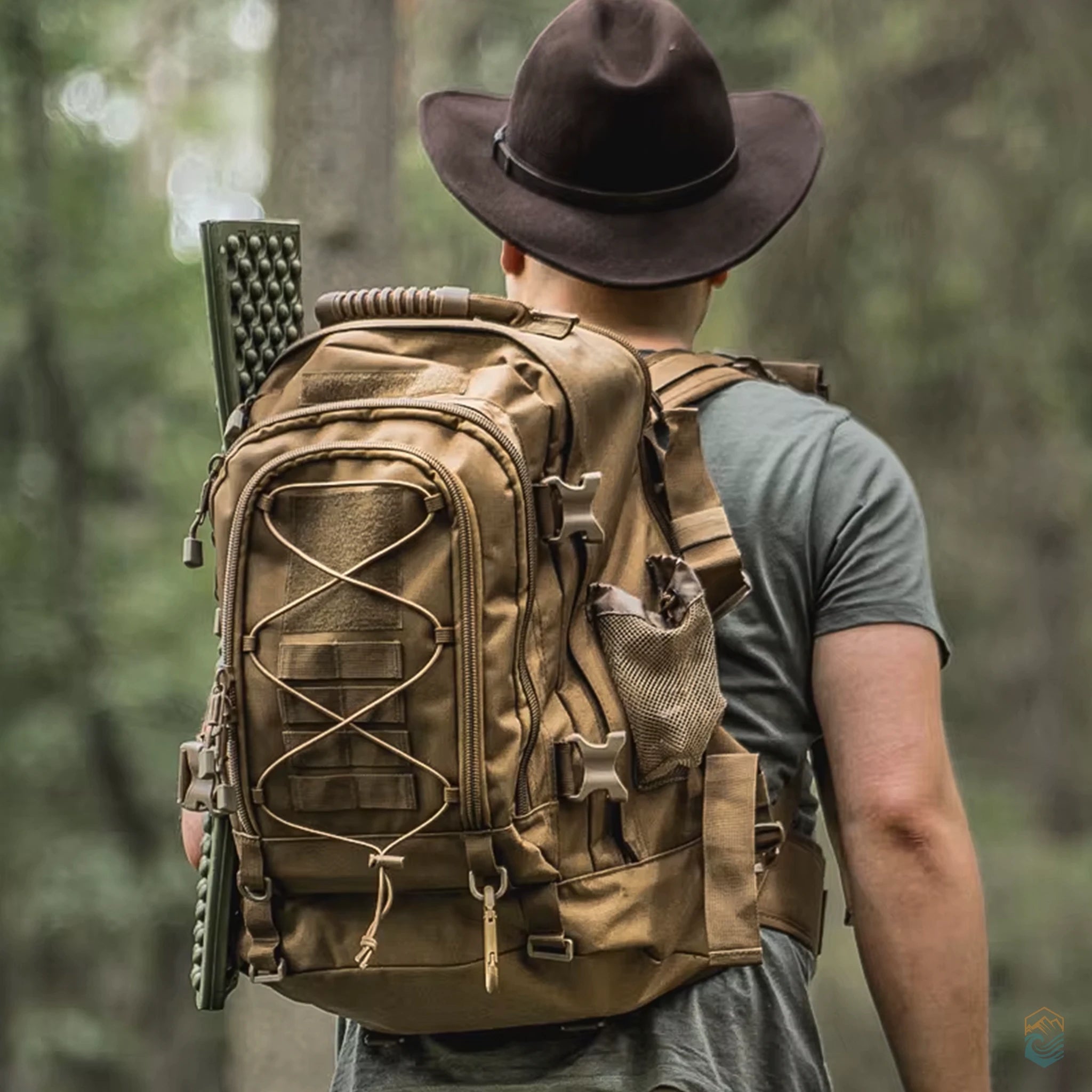 LQArmy 65L MOLLE Tactical Backpack Large Capacity Military Hiking Rucksack