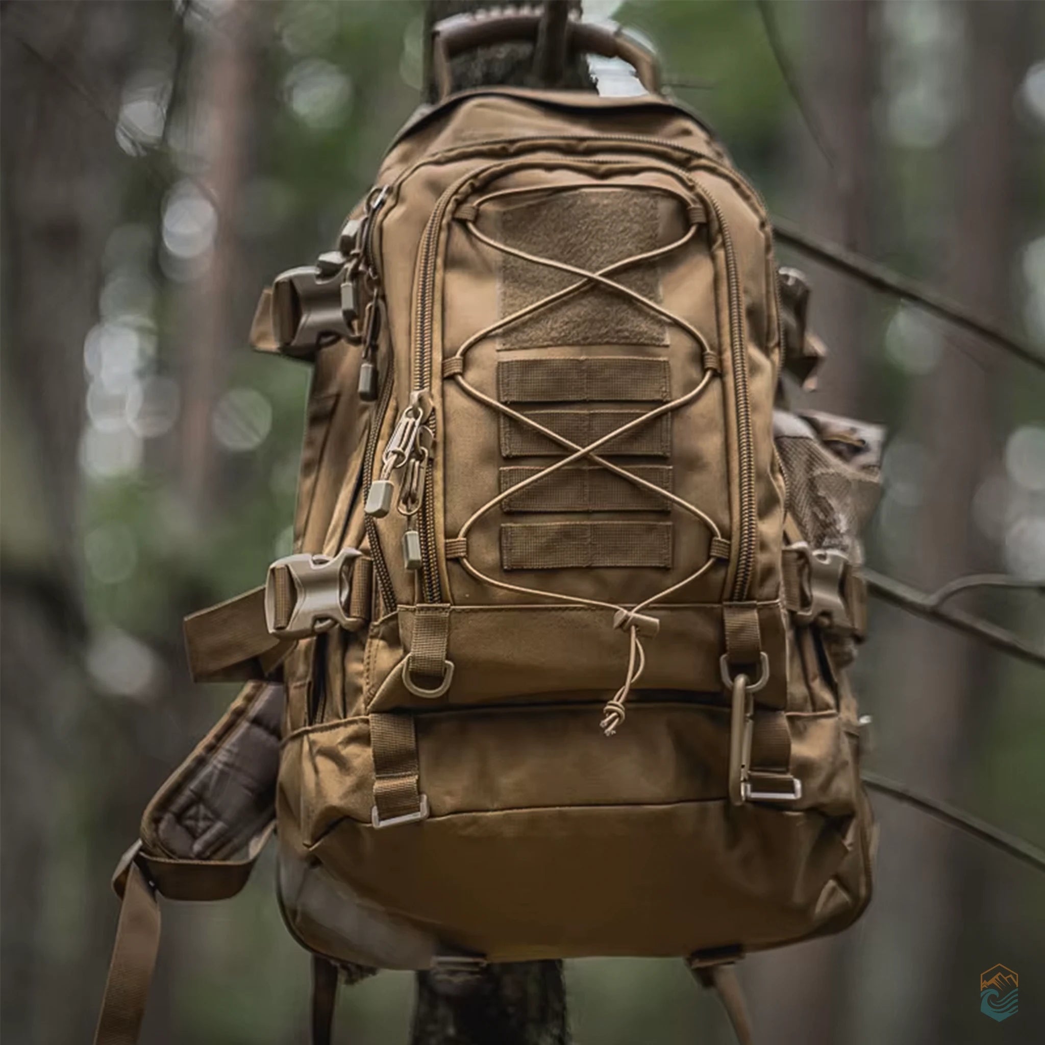 LQArmy 65L MOLLE Tactical Backpack Large Capacity Military Hiking Rucksack