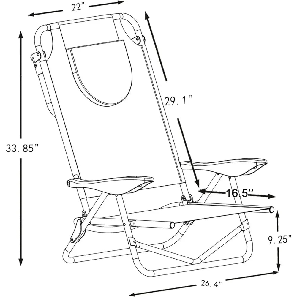 Adjustable Beach Lounge Chair with Face Opening and Cup Holder Portable Heavy Duty Tanning Chair for Ultimate Comfort