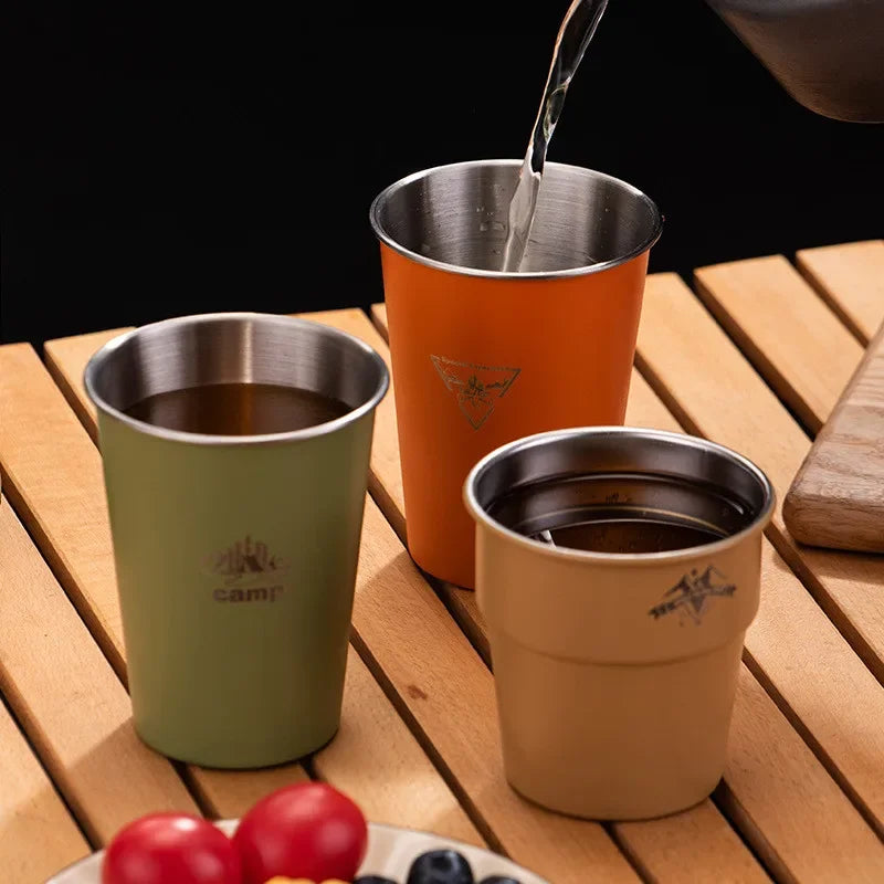 Stainless Steel Camping Cup - 300ml/350ml