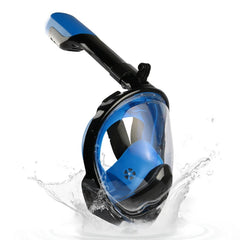 Full Face Snorkel Mask - Foldable Design with Panoramic View, Anti Fog & Leak Protection