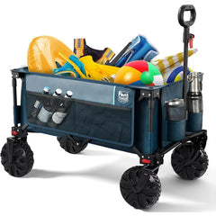 Timber Ridge Heavy Duty Collapsible Wagon with All Terrain Wheels for Camping