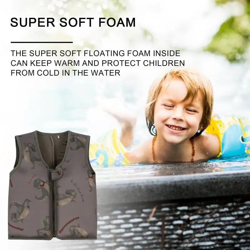 Owlwin Toddler Swim Vest - Neoprene Buoyancy Jacket for Beach, Pool, Kayaking & Surfing - Ages 2-6