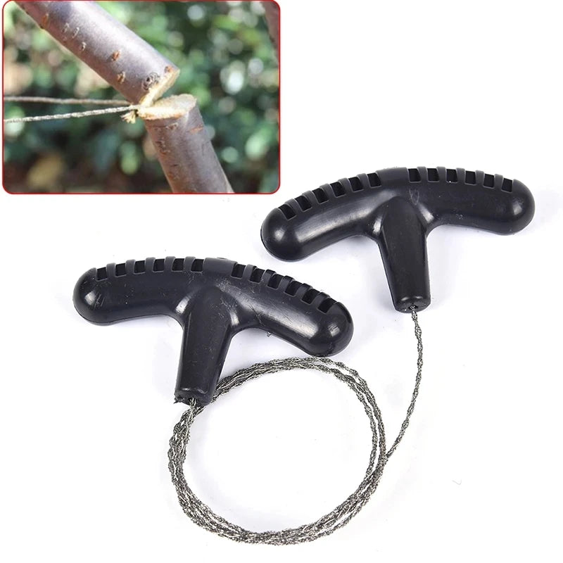 Portable Hand Chain Saw - Steel Wire Rope Emergency Tool for Hiking and Camping