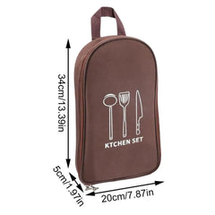 Camping Utensil Bag - Oxford Cloth, Waterproof, Multipurpose Storage