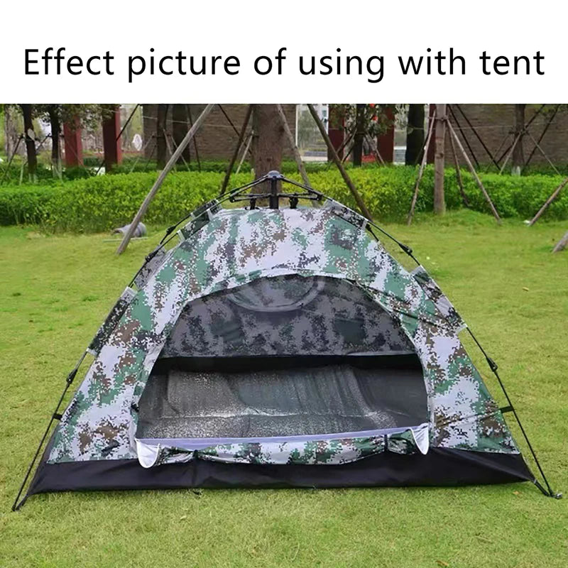 Waterproof Camping Ground Mat Double-Sided Aluminum Foil with Drawstring Bag - 59.06" x 78.74"