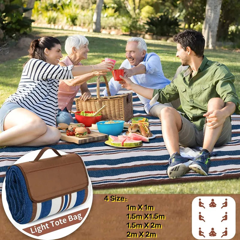 Naturehike Outdoor Canvas Picnic Blanket - Portable, Ultra-Light, Waterproof, 78.75" x 59"