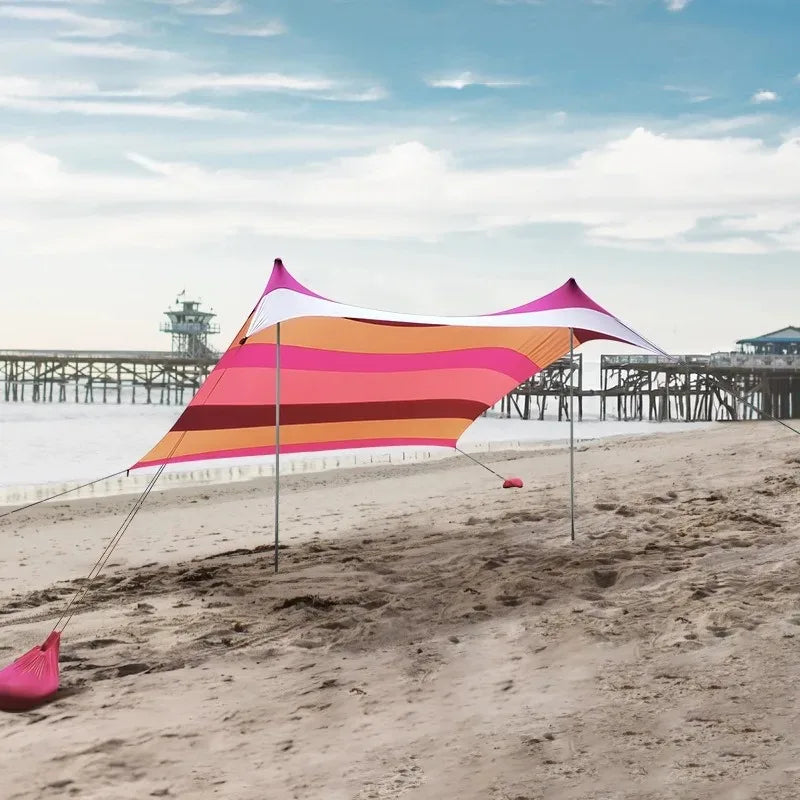 88.5" Portable UV Protection Beach Canopy Tent - Spacious and Lightweight