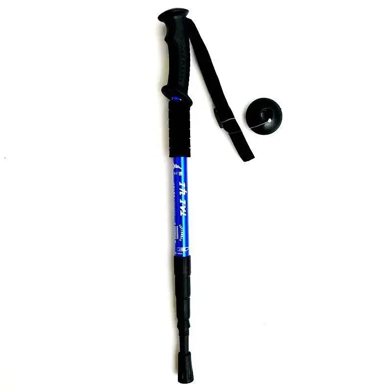 Adjustable Aluminum Trekking Poles with Ergonomic Rubber Grip – 43"