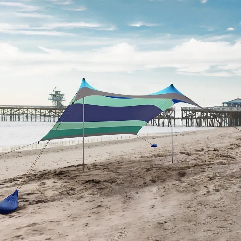 88.5" Portable UV Protection Beach Canopy Tent - Spacious and Lightweight