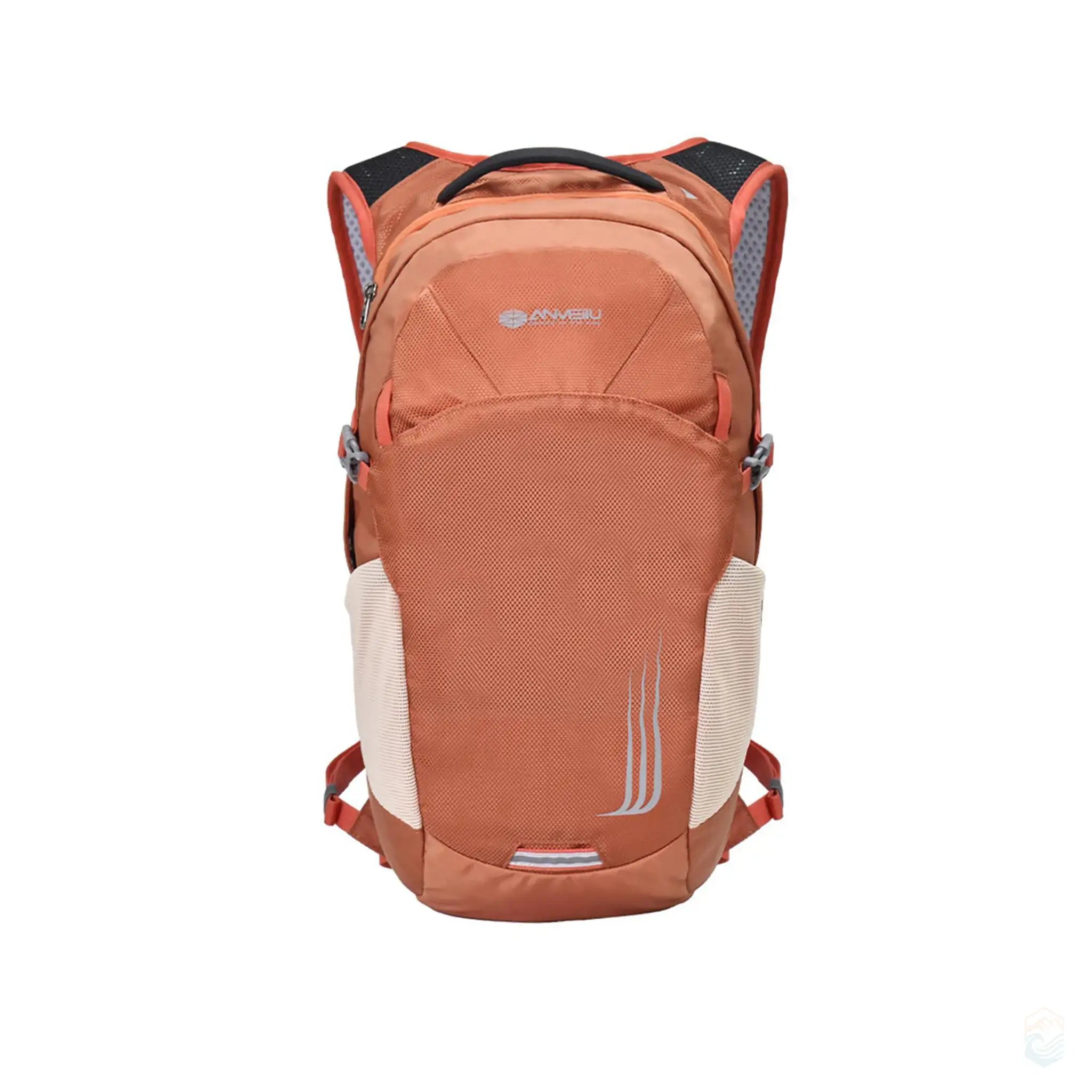 Anmeilu Waterproof Outdoor Hydration Backpack in orange, 18L capacity, durable and scratch-proof.