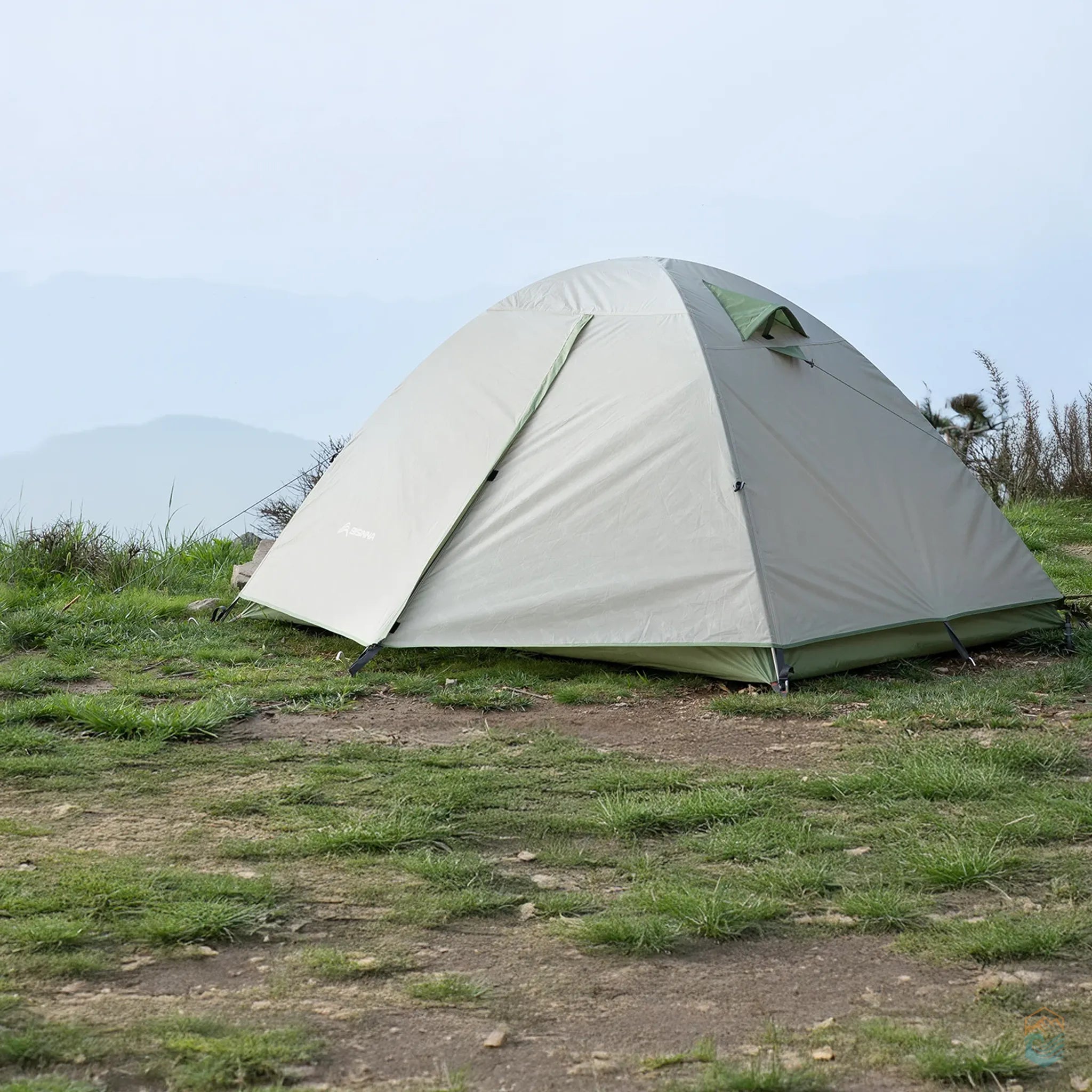 best 2-person waterproof tent BISINNA 2-Person Ultralight Waterproof Camping Tent – Green