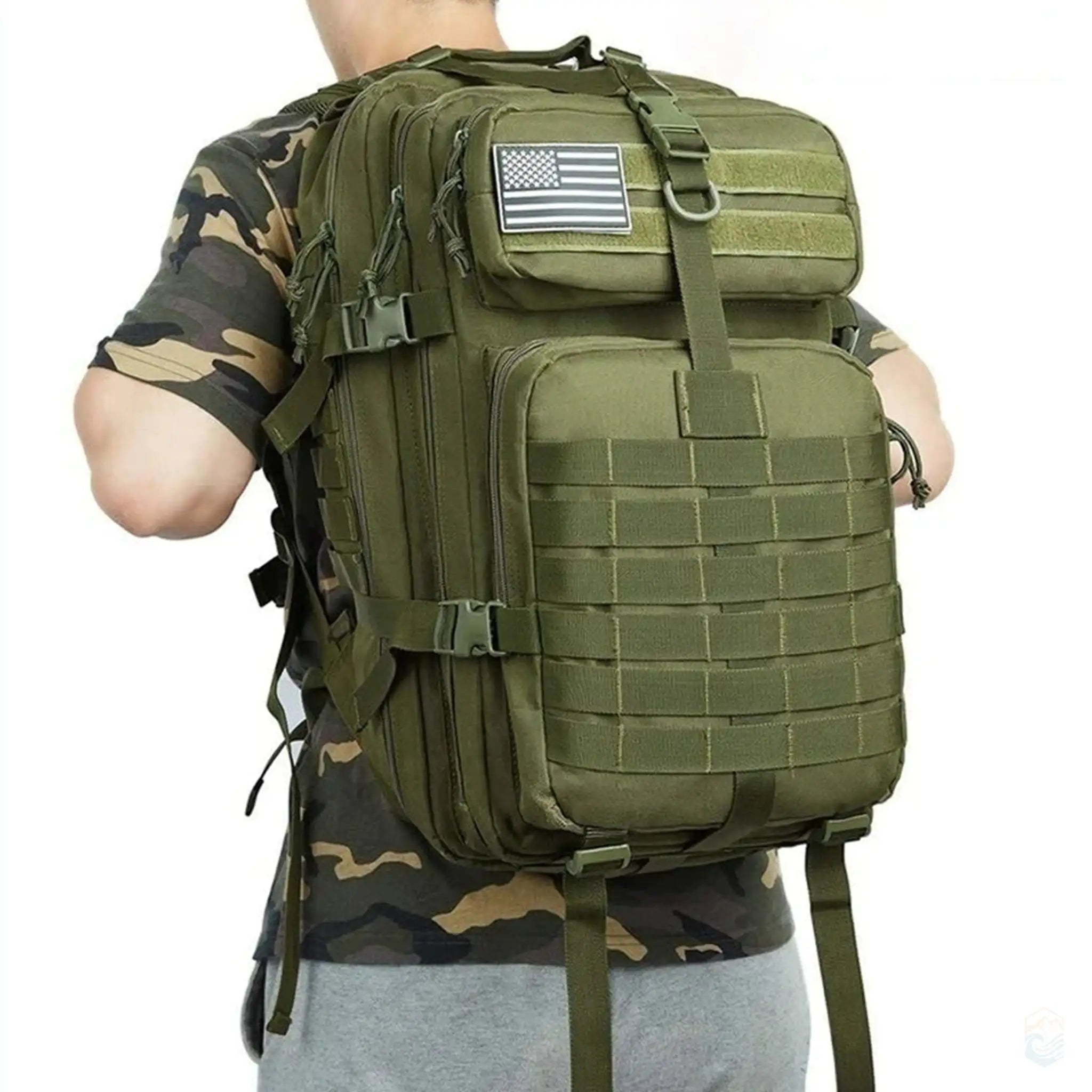 50L Tactical Waterproof Backpack – 1000D Nylon Military Rucksack for Hiking and Camping