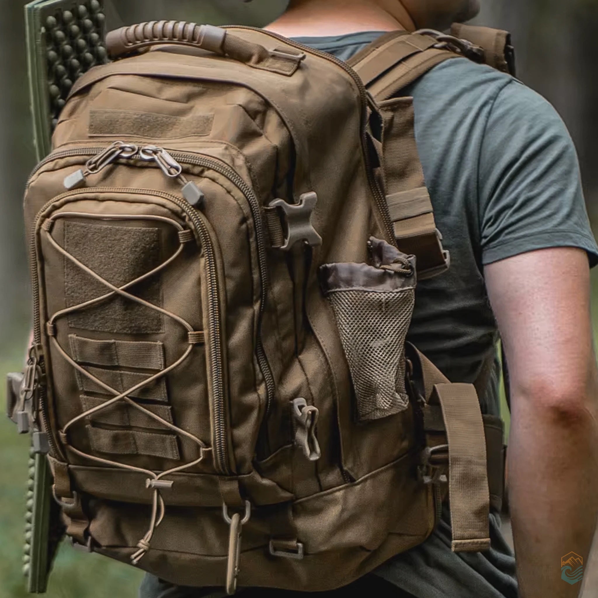 LQArmy 65L MOLLE Tactical Backpack Large Capacity Military Hiking Rucksack