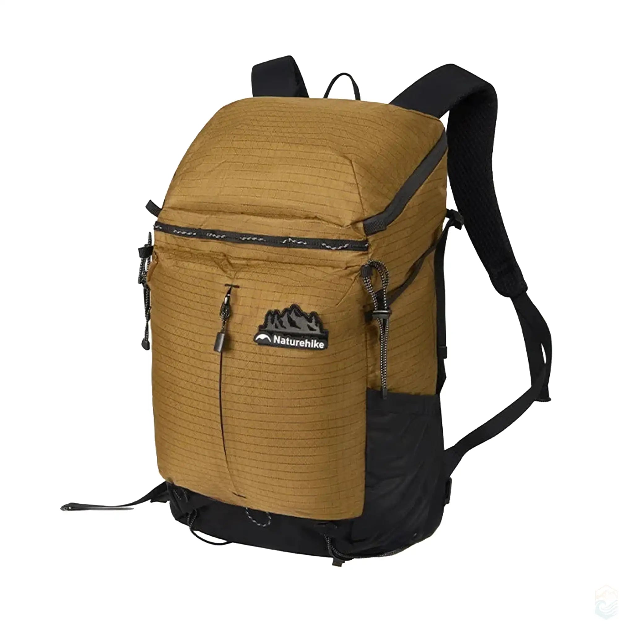 Naturehike outdoor hiking backpack in brown, featuring a durable and water-resistant design, multiple zippered compartments, and comfortable padded straps, ideal for trekking, camping, and day hikes.